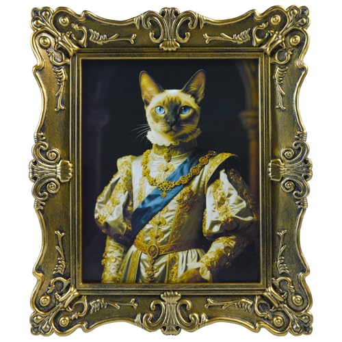 8x10 Black Vintage Picture Frame Ornate Antique Wall Decor, Retro Gothic Home Decor Dark Academia Wall Art Decor for Halloween & Christmas Gift Wall Mount & Tabletop Display Photo Gallery Art, Black