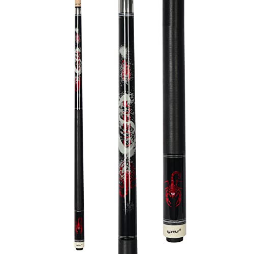 Pool Cue Stick,Billiard Cue Sticks with Hard Case Low Deflection Shaft Professional Billiard Pool Cues Sticks 19.5-21 oz cue Stick