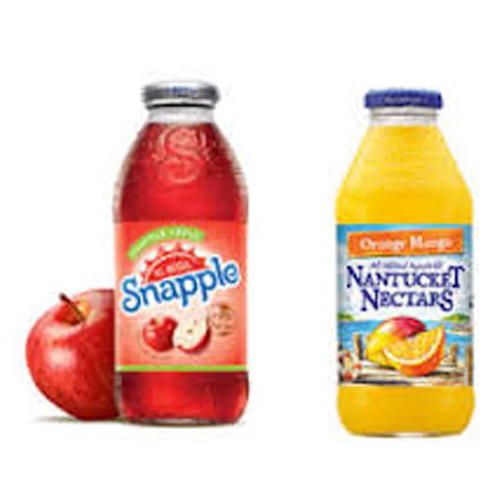 Snapple, Nantucket Nectars Variety Pack 12 Plastic Bottles, 6 Snapple Apple, 6 Nantucket Nectars Orange Mango