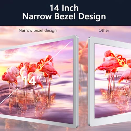 MNN Portable Monitor 15.6inch FHD 1080P USB C HDMI Gaming Ultra-Slim IPS Display w/Smart Cover & Speakers,HDR Plug&Play, External Monitor for Laptop PC Phone Mac (15.6'' 1080P)