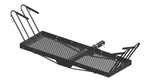 MaxxHaul 50641 60 inch x 20 inch 500 lb. Capacity 2 in 1 Hitch Mount Cargo Carrier Rack and 2 Bike Rack for 2 inch Receiver