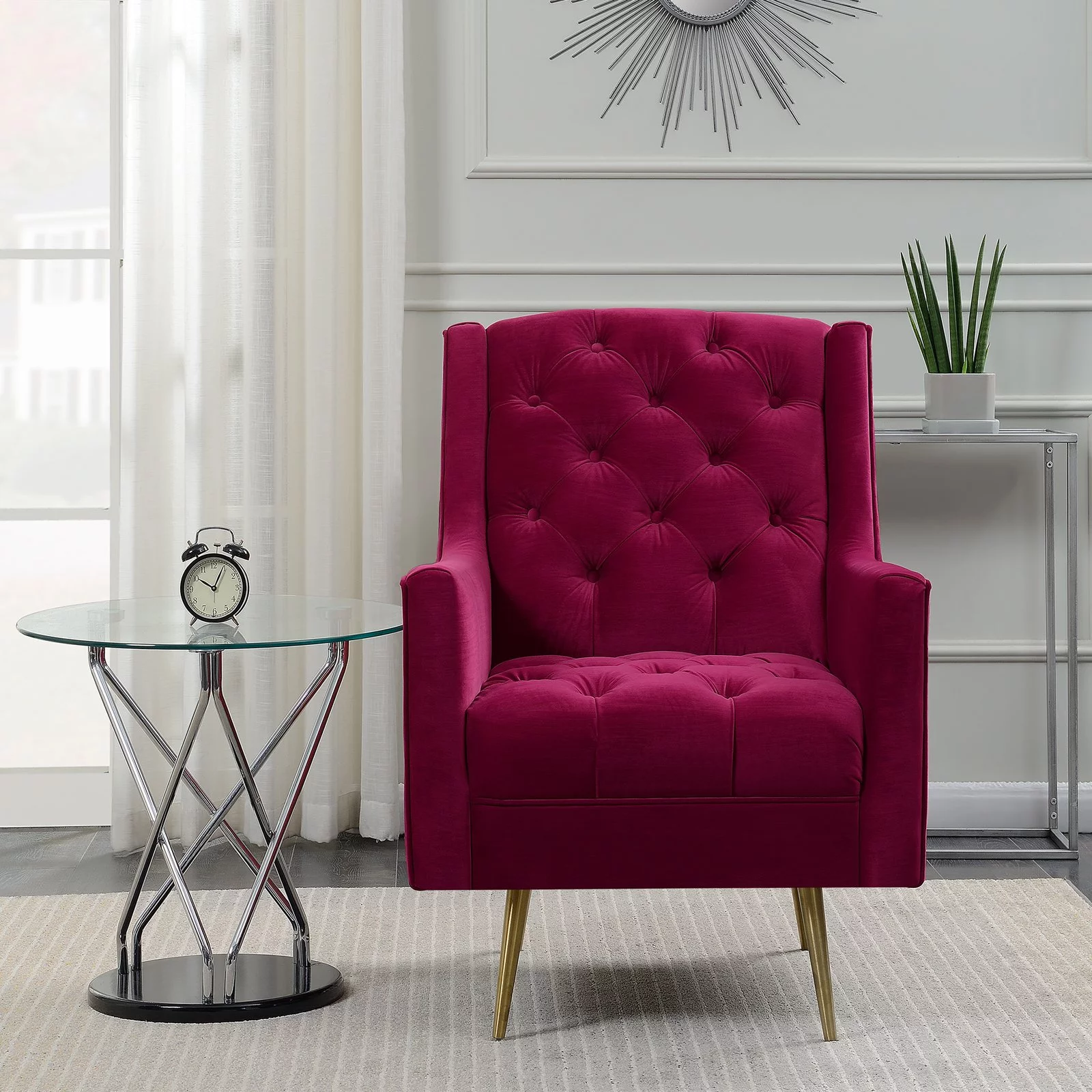 Picket House Furnishings Reese Tufted Arm Chair
