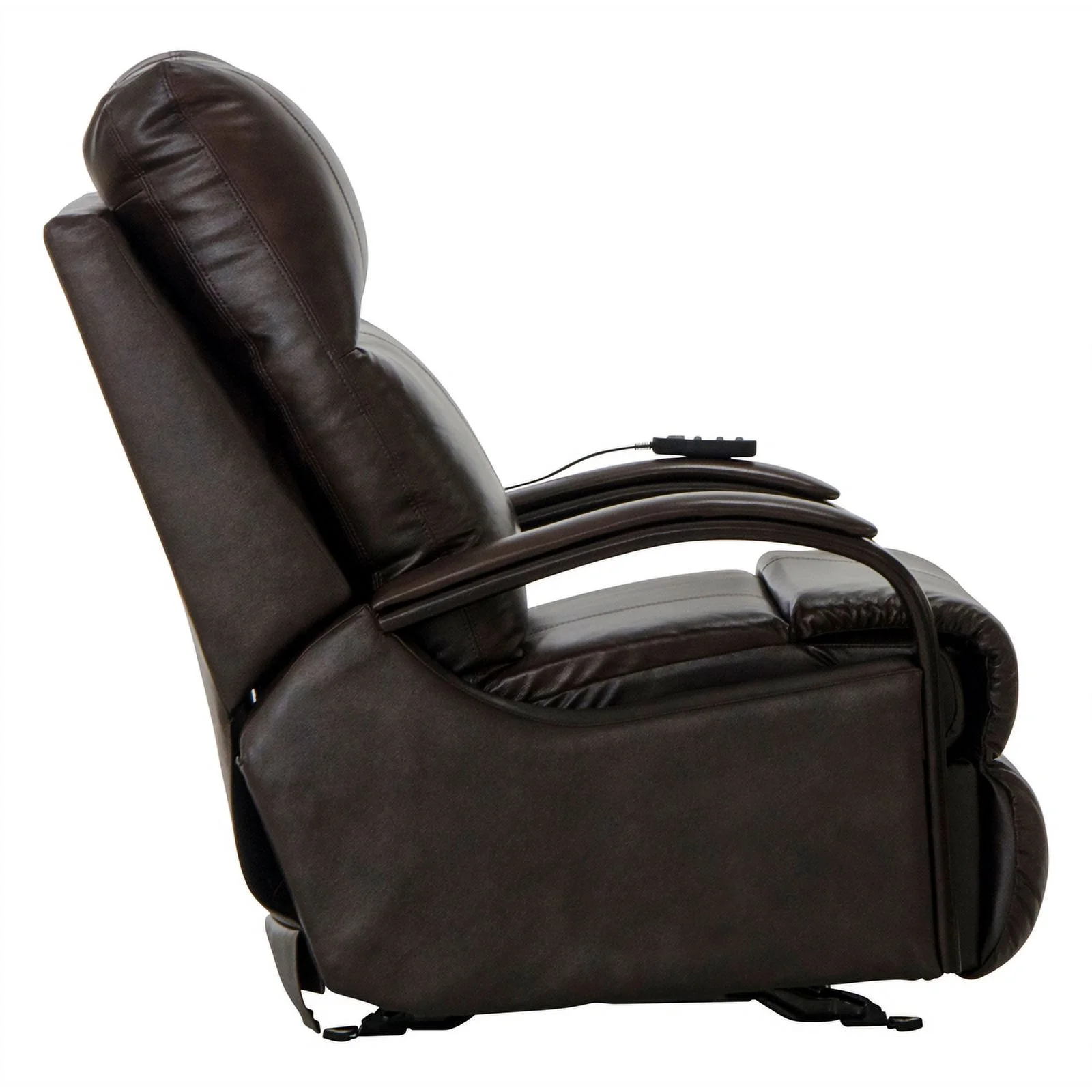 Conway Power Recliner with Heat & Massage in Brown Top Grain Italian Leather