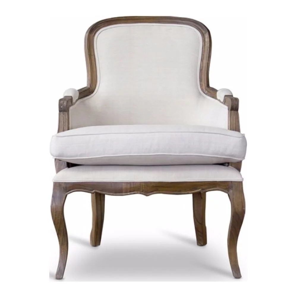 Baxton Studio Napoleon Traditional French Accent ChairAsh