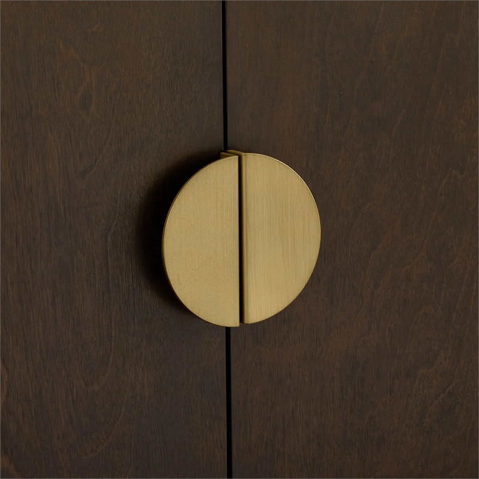 Crosley Furniture Blair Mid-Century Wood/Steel Sideboard in Dark Brown/Gold