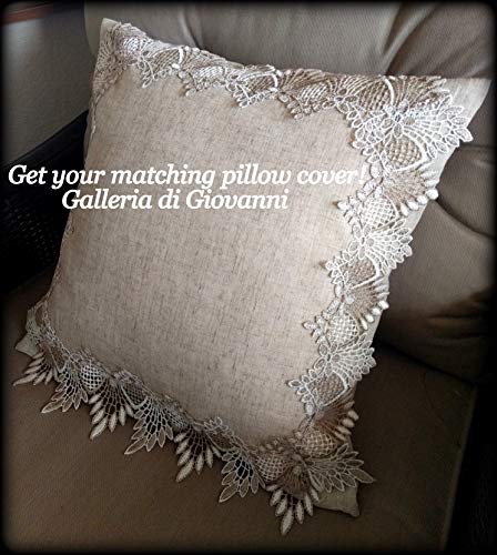 Mantel Shelf Scarf Earth Tones Neutral 90 Inch Mantle Doily Lace Dresser Scarf Runner