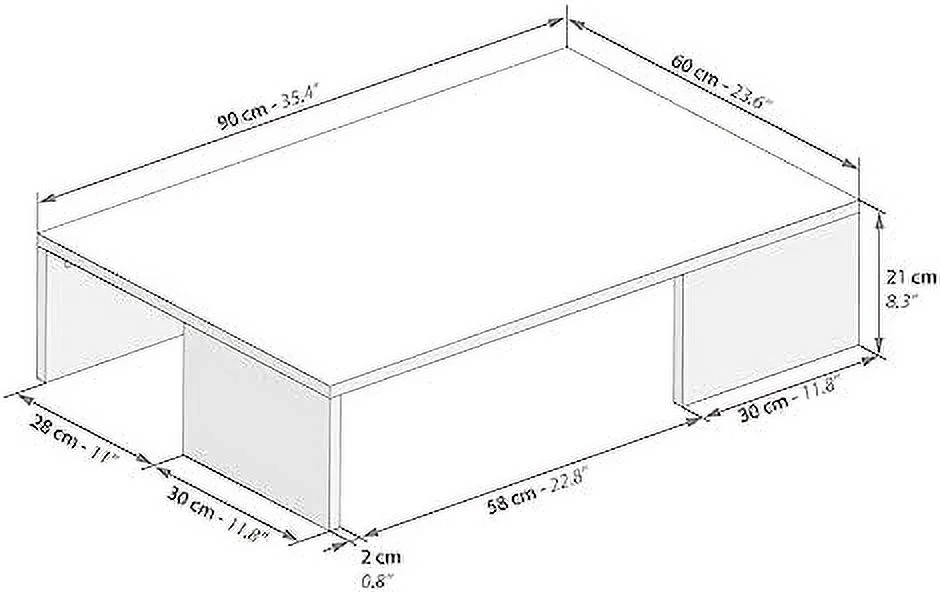 TJUNBOLIFE   Rachele Coffee Table  Ashwood Black   Italy
