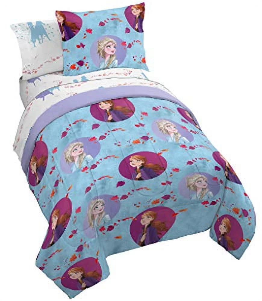 Jay Franco Disney Frozen 2 Sister Dots Bed Set, Full