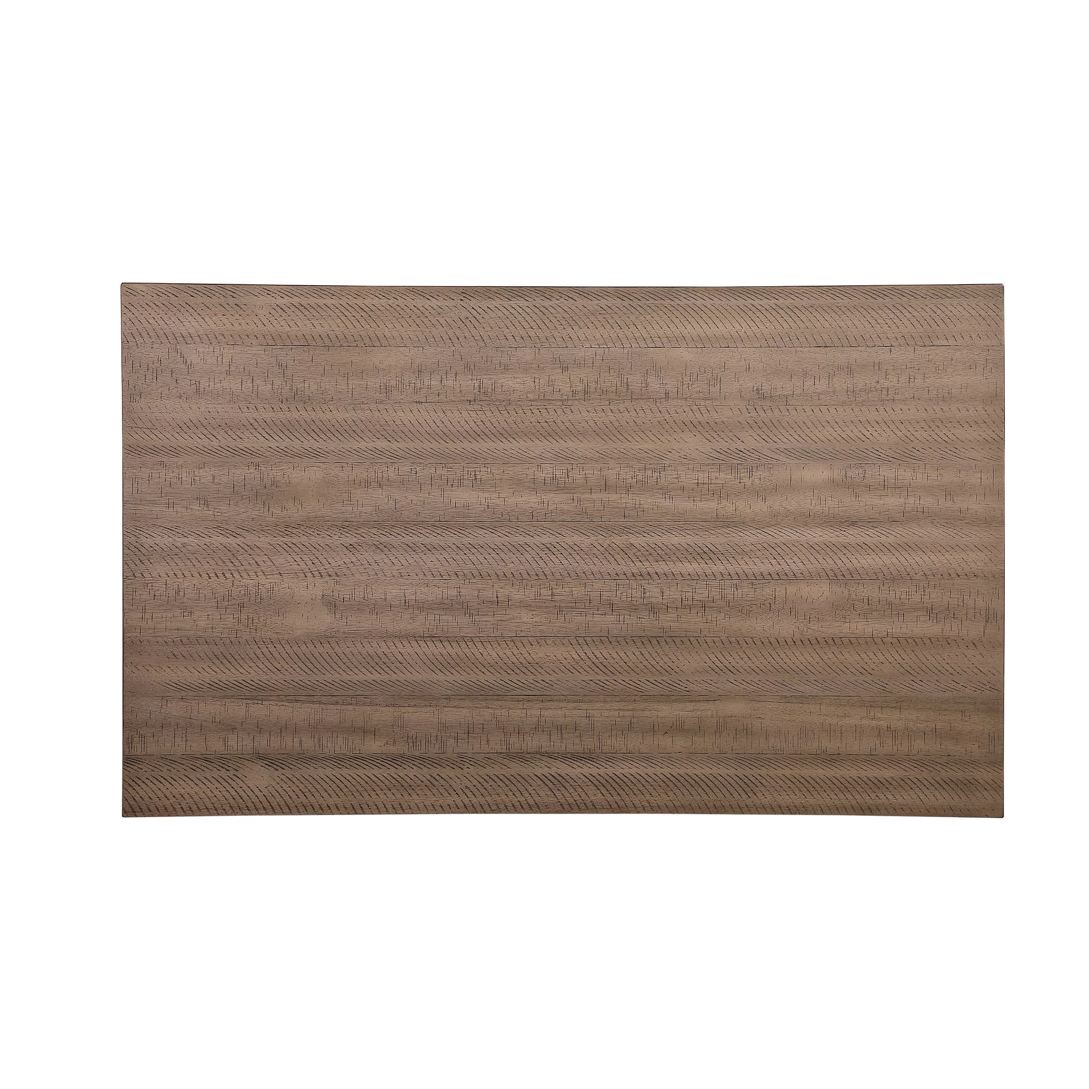 OakvillePark Belgrade Dining Table, Grayish White/Medium Brown