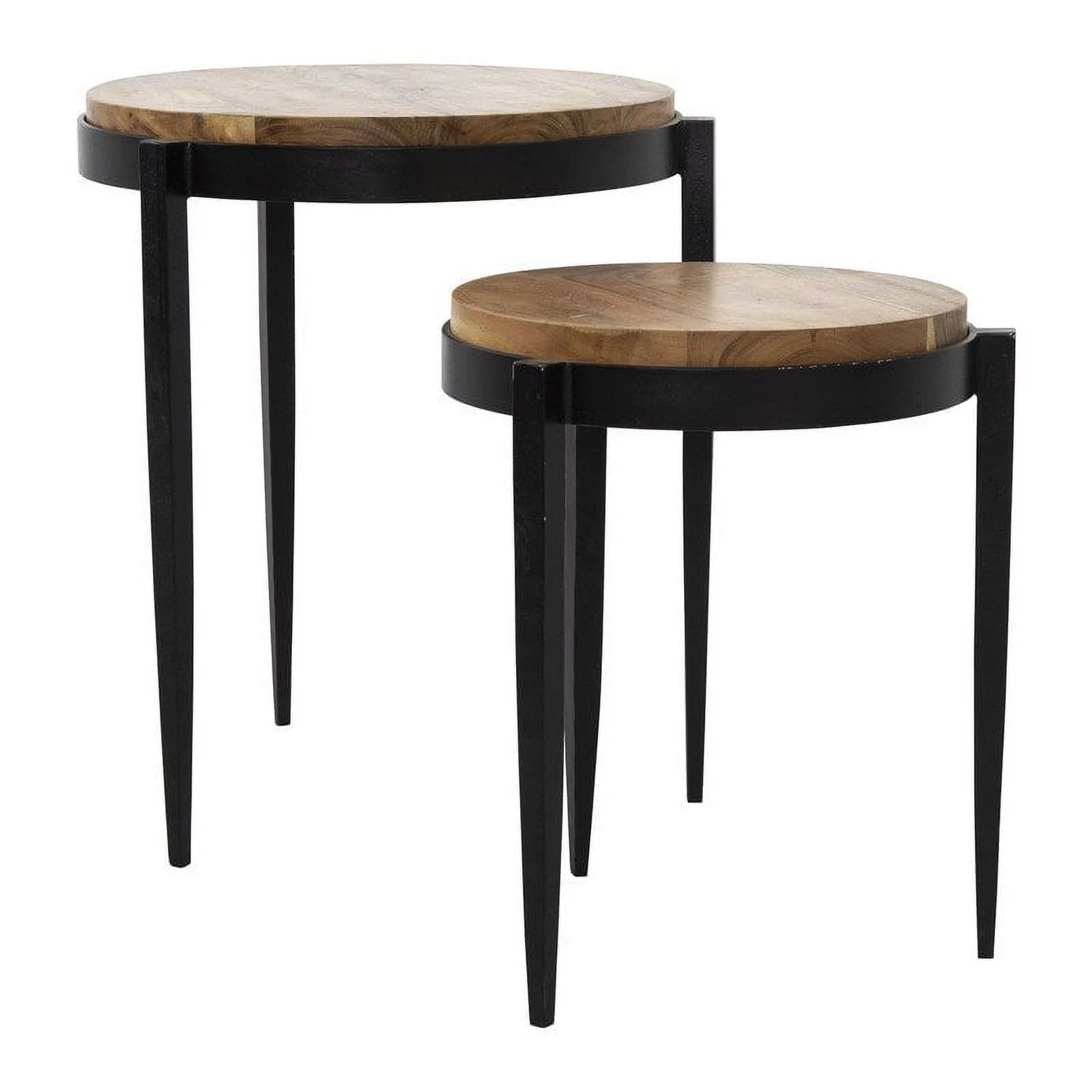 Yosemite  20.5 x 20.5 x 22 in. Raju Nesting Tables, Black
