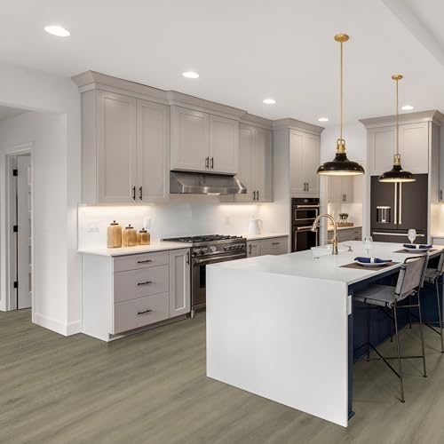 MSI Parkshore 7 in. x 48 in. x 12 MIL Luxury Vinyl Flooring, Rigid Core Planks, LVT Tile, Click Lock Floating Floor, Waterproof LVT, Wood Grain Finish, 26.147 Square Feet, Norfolk