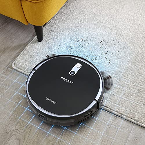 ECOVACS Winbot W1 Pro Window Cleaning Robot, Intelligent Cleaning with Dual Cross Water Spray Technology, Win SLAM 3.0 Path Planning, 2800Pa Suction Power, Edge Detection Technology, App Control,Grey