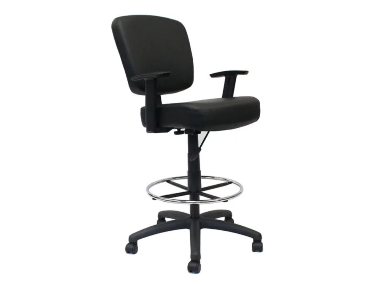 Boss Office Products Transitional Black Oversized Task Chair Stool