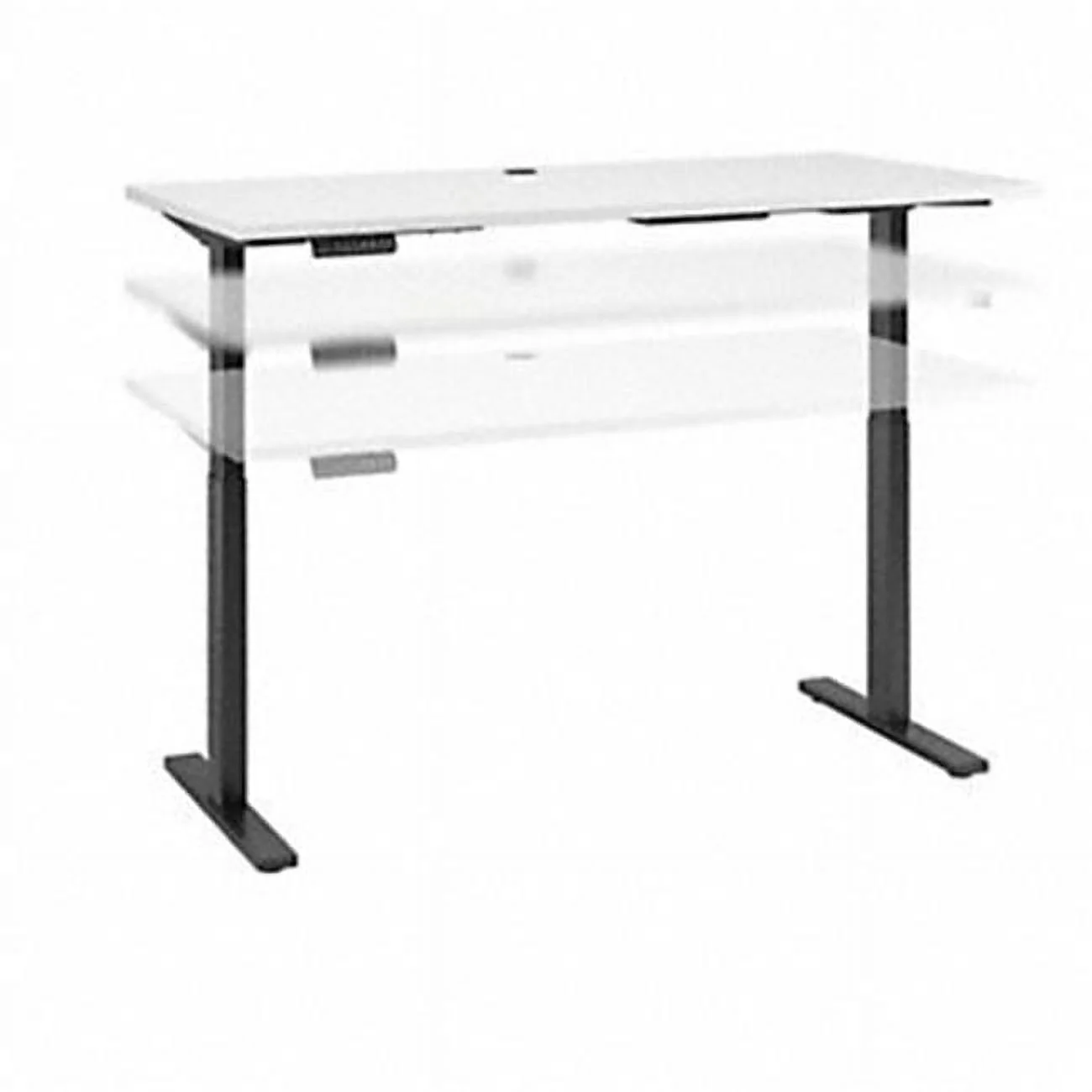 60 x 30 in. Move 60 Series Height Adjustable Standing Desk - White