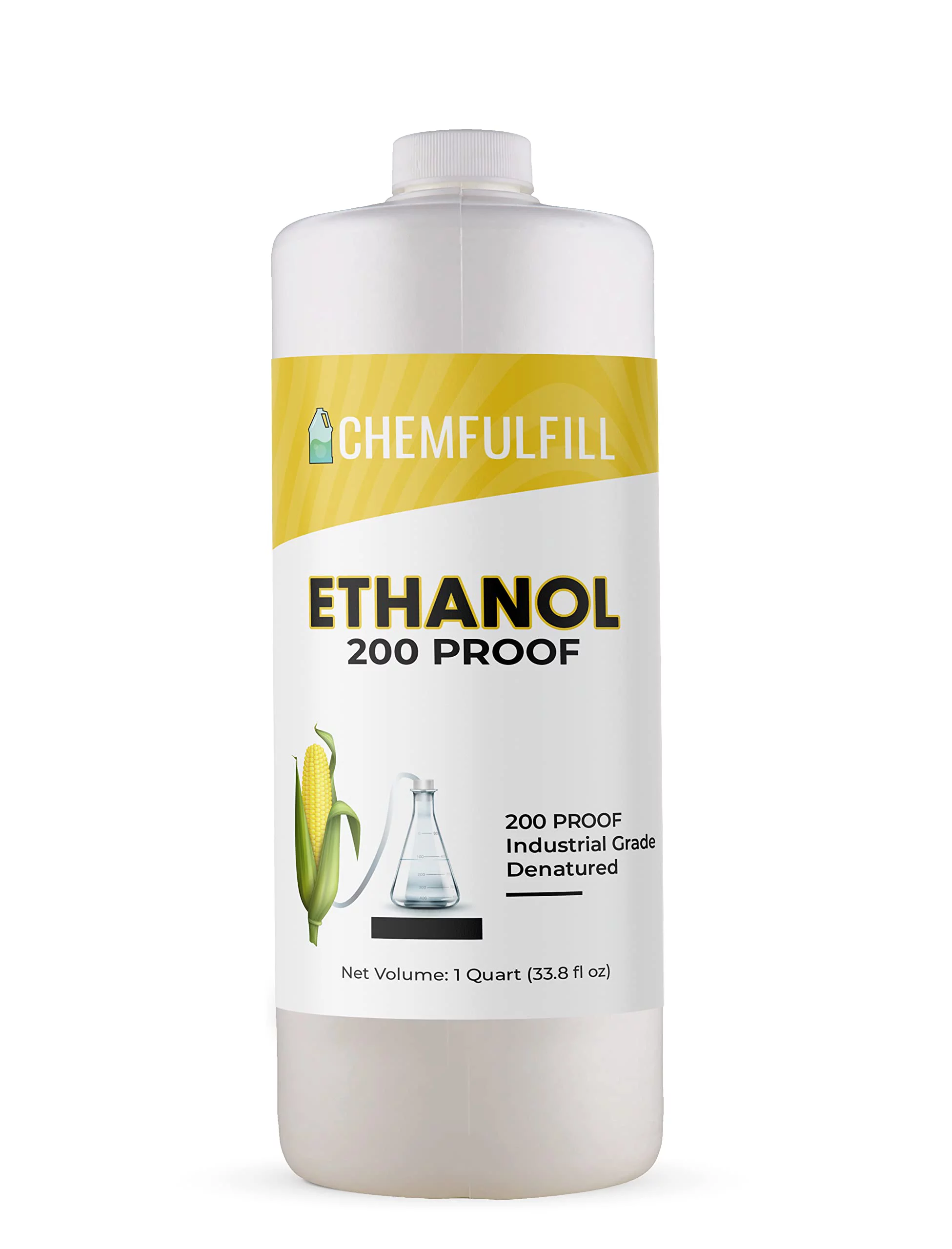 Chemfulfill 200 Proof Ethanol - Ethanol (100% EtOH Denatured) (15-Gallon (1,920 fl oz))