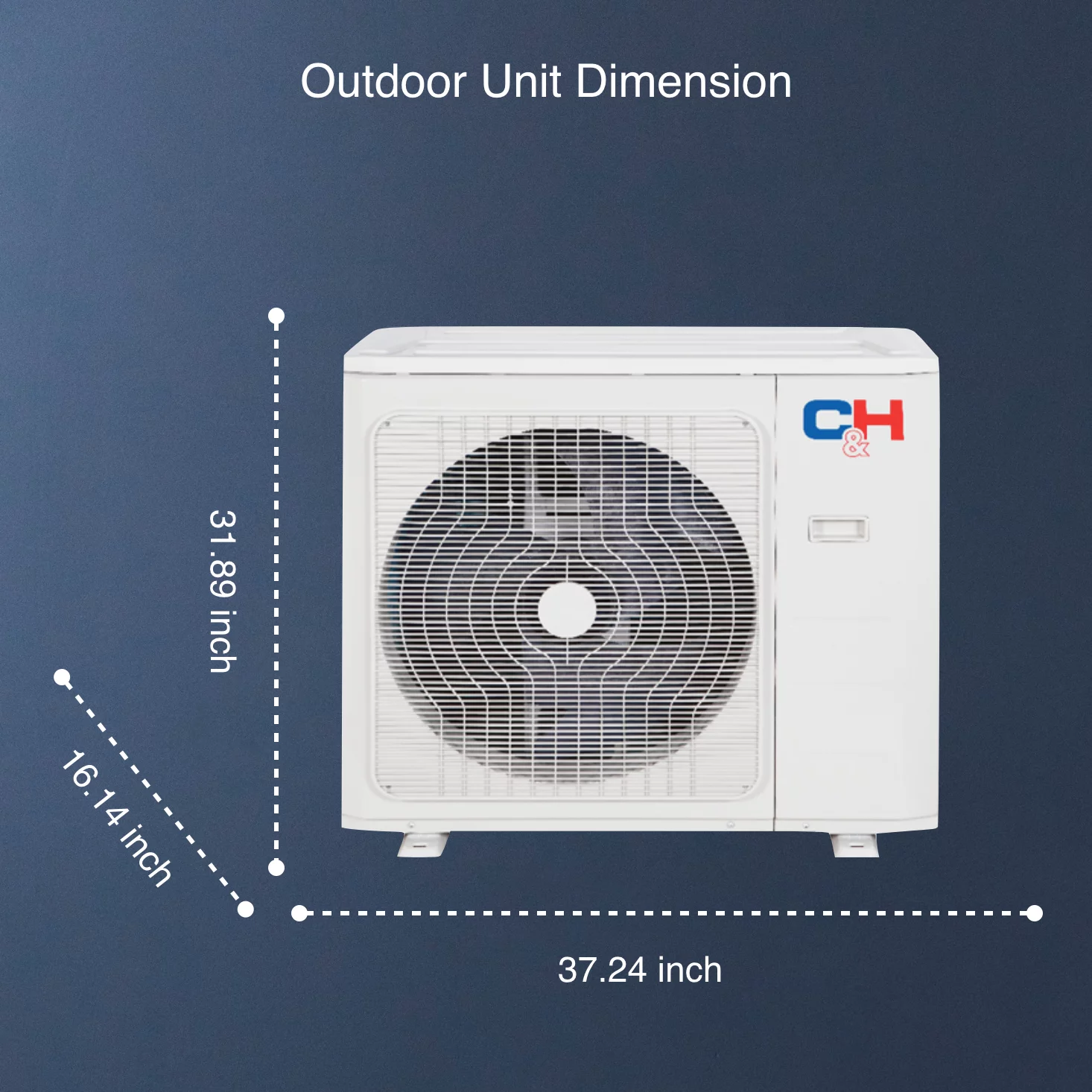 Cooper & Hunter 24000 BTU 230V Wall Mounted Hyper Heat Mini Split Heat Pump Air Conditioner With 16ft Kit Cover 1500 Sq Ft WiFi