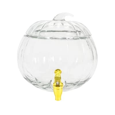 Celebrate It 2gal. Clear Glass Pumpkin Drink Dispenser by Ashland® - Fall Kitchen & Party Supplies