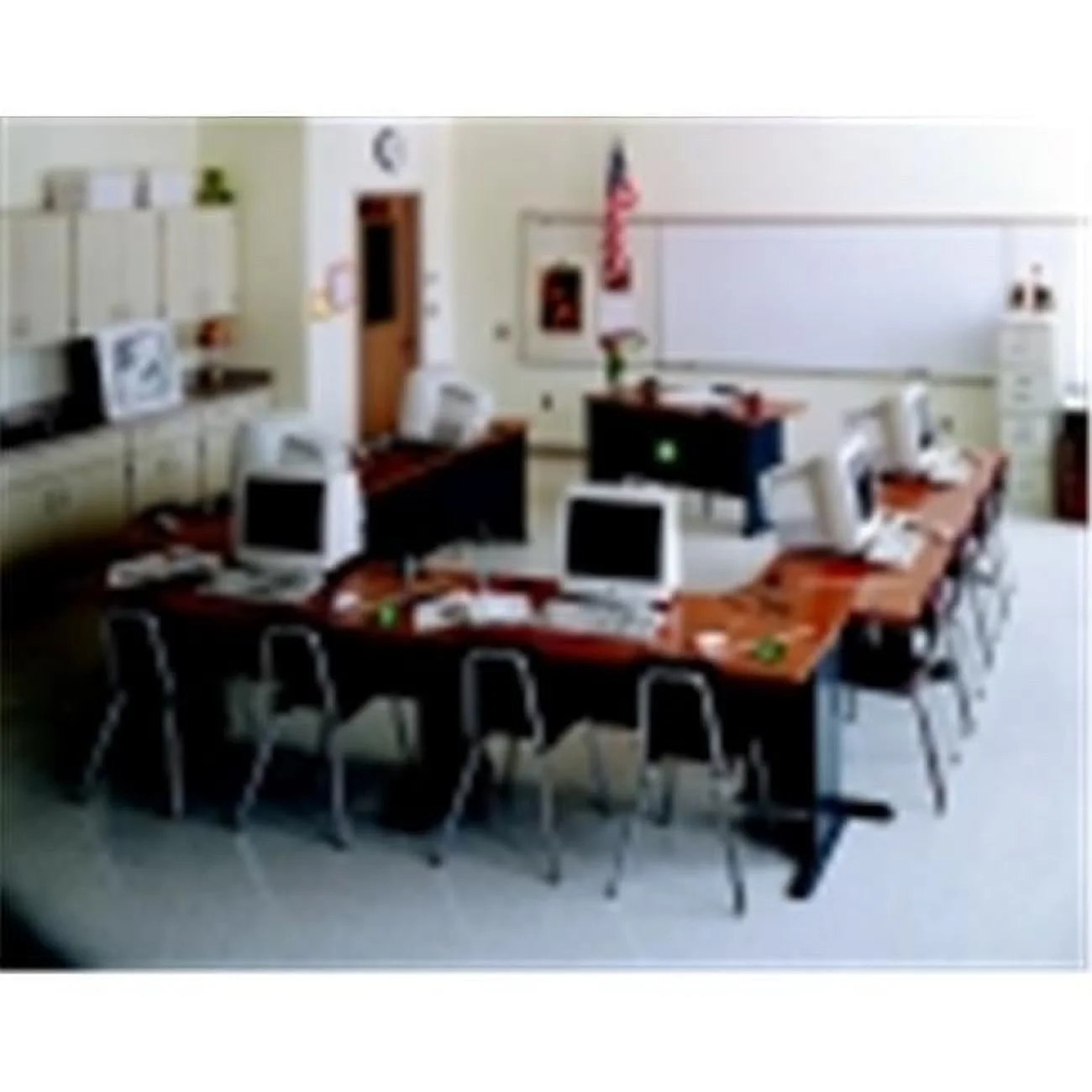 A Series Desk - Natural Cherry & Slate - 48 W x 26.87 D x 29.87 H in.