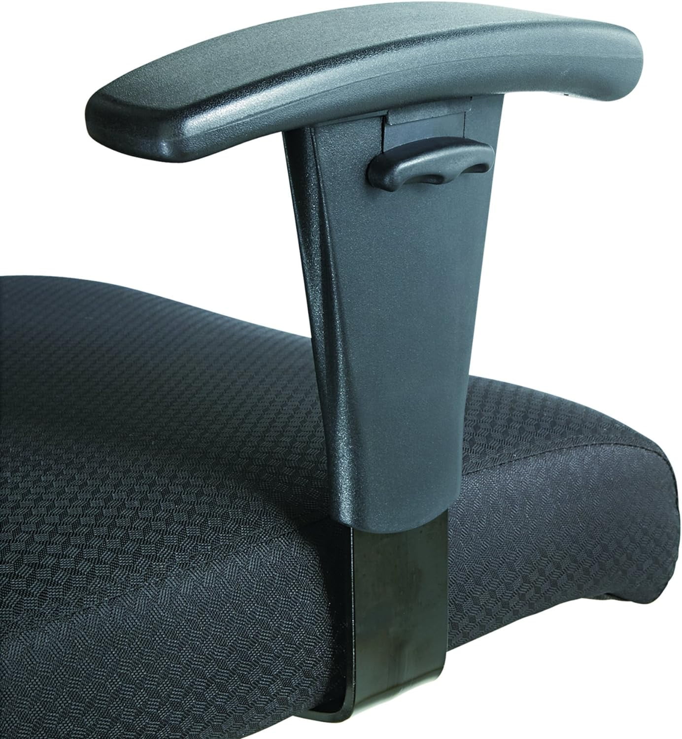 Big And Tall Swivel/Tilt -Back Chair, Height Adjustable T-Bar Arms, Black