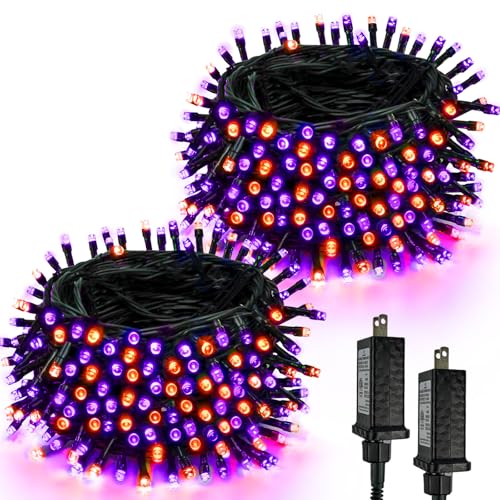 2 Pack Warm White to Multicolor Christmas Lights Indoor Outdoor, Super Bright 66FT 200 LED String Lights Waterproof, Twinkle Xmas Light with Timer for Bedroom Party Christmas Tree Decorations