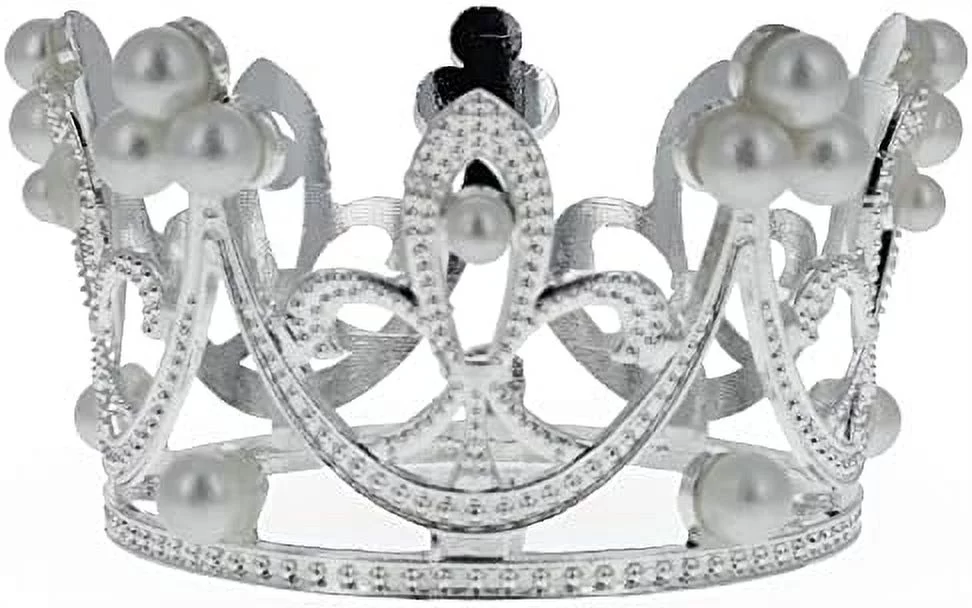 large crown silver tone metal and ostrich egg stand holder display