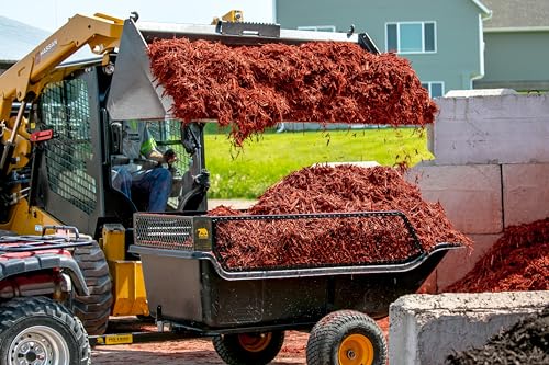 Polar TA1500 Tandem Axle Utility Trailer – 22 Cu. Ft. ATV/UTV Hauling Trailer with 1500 lb. Capacity – Rugged Rubber Wide Track Tires – Model 8262