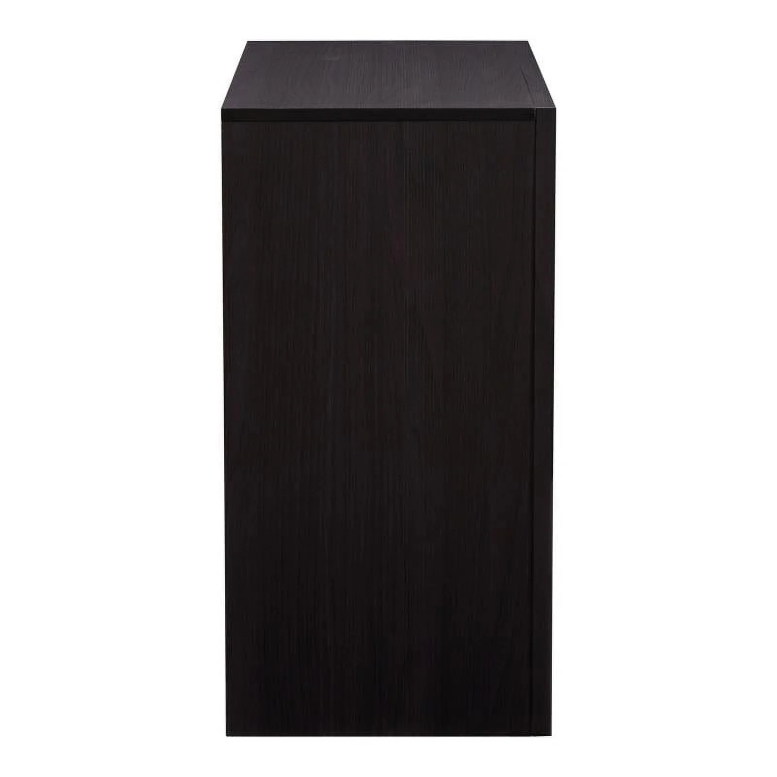 Bowery Hill 5-Drawer Mid-Century Engineered Wood Dresser in Black Oak