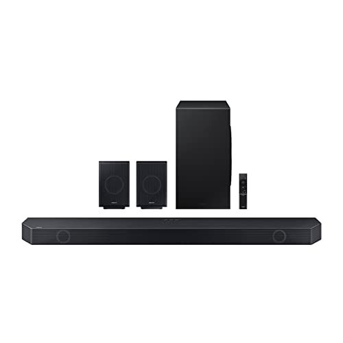 SAMSUNG HW-Q990C 11.1.4ch Soundbar w/Wireless Dolby Audio, Rear Speakers Included w/Q-Symphony, SpaceFit Sound Pro, Adaptive Sound, Game Mode Pro, Airplay 2, AVA, Alexa Built-in