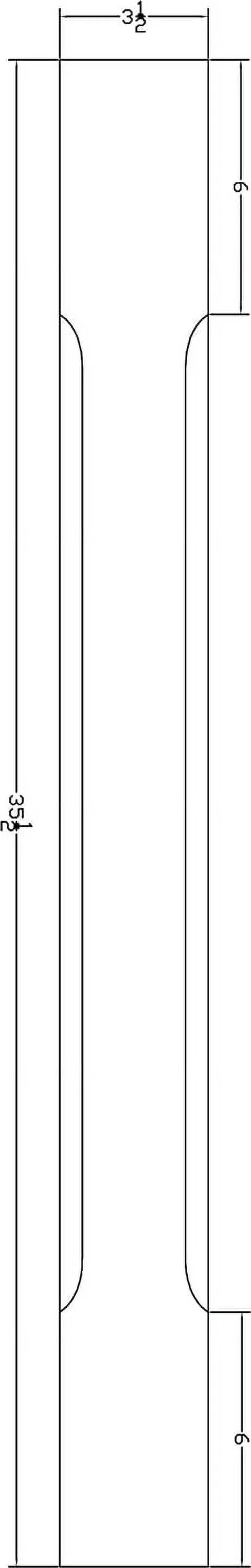 Modern Square Celoron Oak Wood Island Leg - 35 1/2