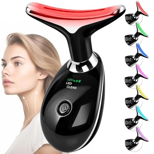 Facial Massager Red-Light-Therapy-for-Face and Neck, Face  culpting Wand with 7 Color