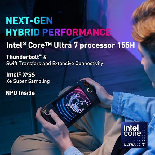 MSI Claw PC Gaming Handheld: Intel Ultra 7-155H, 7