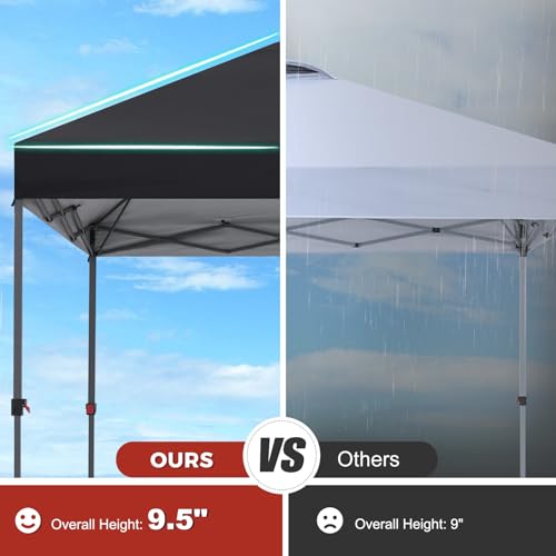 ABCCANOPY Pop Up Canopy - Outdoor Patio Portable Canopy Tent Heavy Duty for Backyard and Deck with 4 Sandbags(White, 10x10)