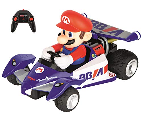 Carrera RC 370162108X Official Licensed Mario Kart Yoshi Race Kart 1:16 Scale 2.4 GHz Splash Proof Remote Control Car Vehicle with Sound and Body Tilting Action - Kid Toys