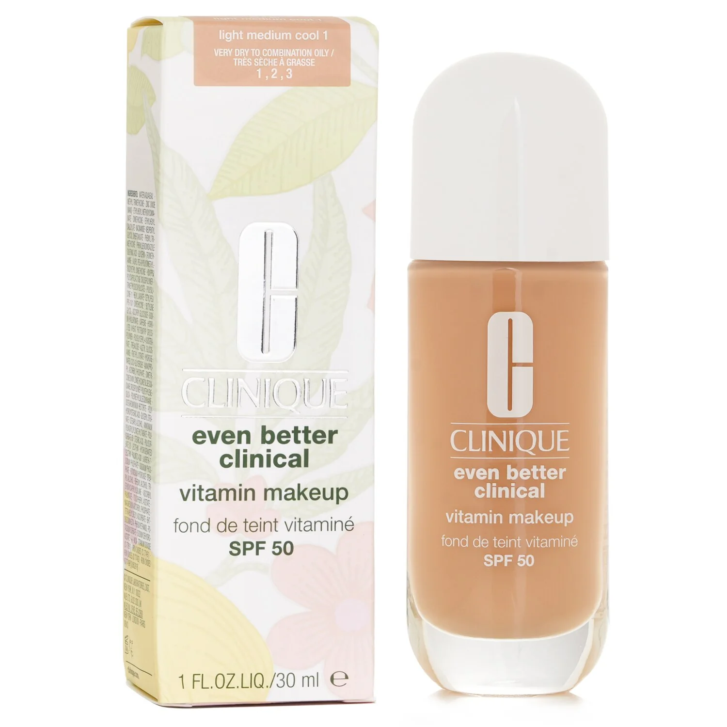 Clinique Even Better Clinical Vitamin MakeUp Foundation SPF 50 - # 4 Light Medium Cool  30ml