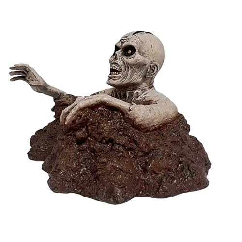 Halloween Decorations Zombie Groundbreaker Doll Desktop Ornament, 11 Inches Outdoor Latex Foam Scary Creepy Zombie for Haunted House Lawn Yard Patio Graveyard Halloween Party Props (1)