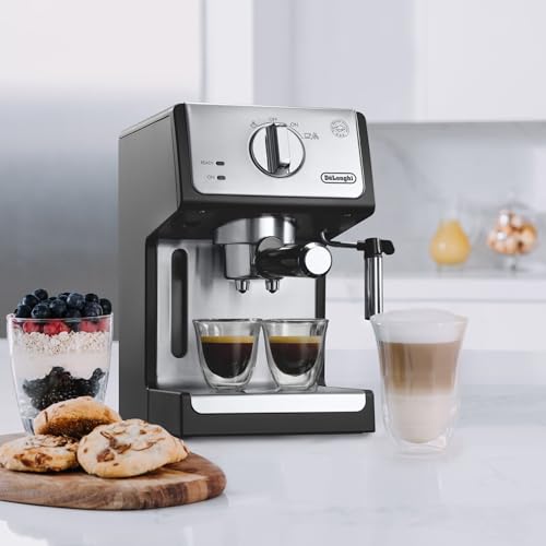 De'Longhi 15 Bar Pump Espresso and Cappuccino Machine with Premium Adjustable Frother, Stainless Steel, ECP3630