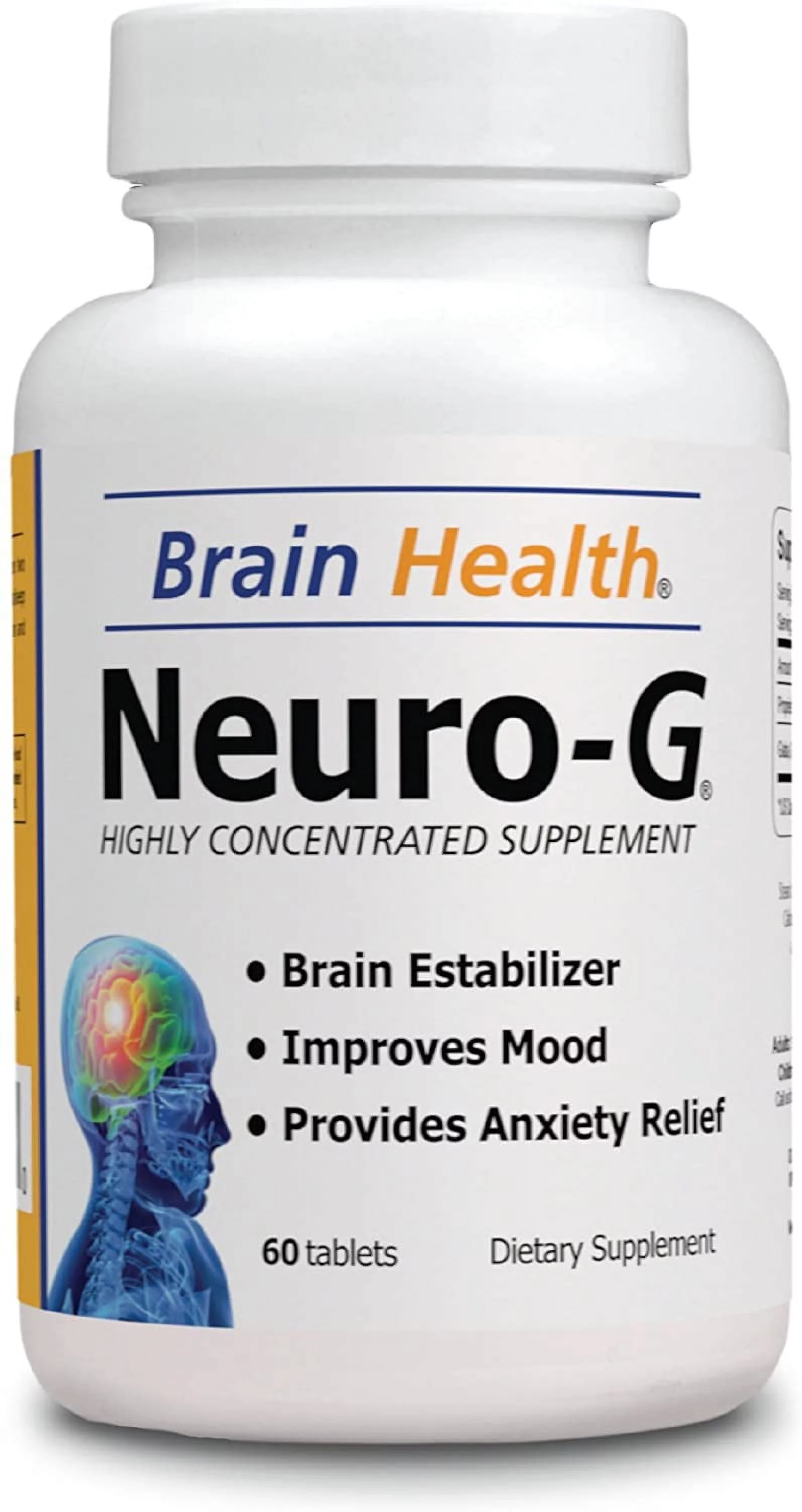 Neuro G Stabilize Your Emotions - Brain Health 60 Tablets - Highly Concentrate Supplent - Dietary Supplement