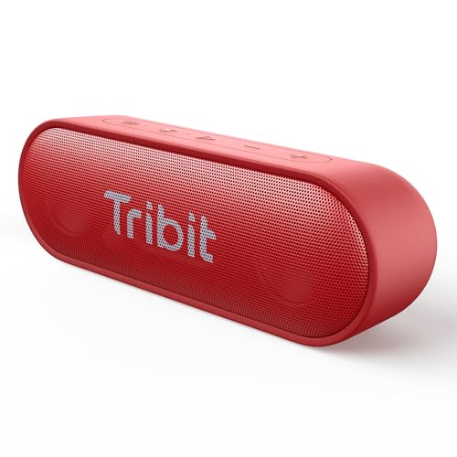 Tribit XSound Go Bluetooth Speaker, 16W Portable Wireless Speaker with Loud Sound, 24H Playtime, IPX7 Waterproof, Custom EQ, XBass, BT5.3, TWS Pairing, Type-C, Outdoor/Home/Travel/Beach/Shower (Black)