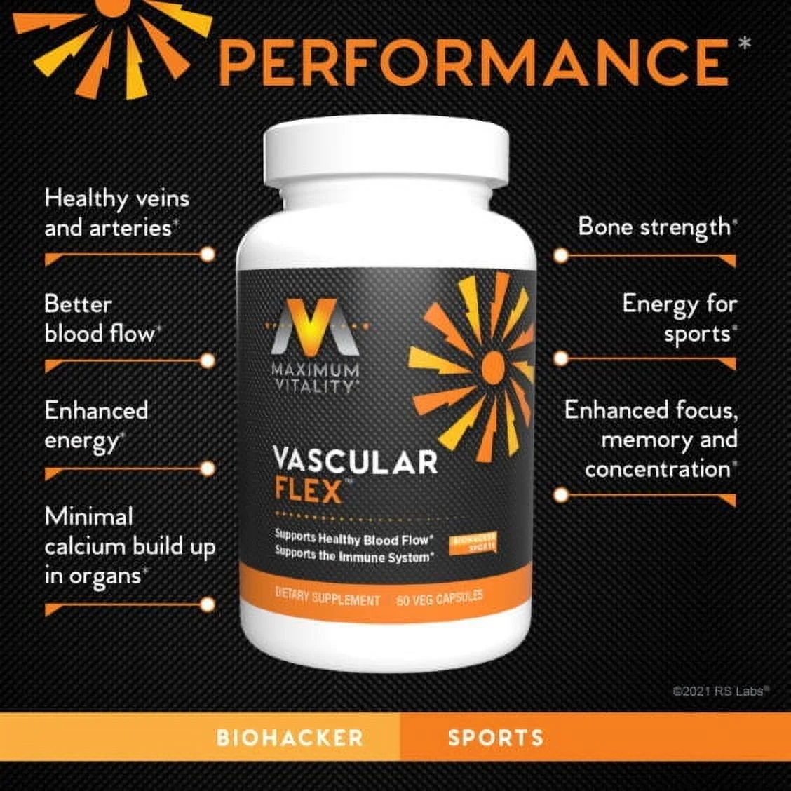 Vascular Flex™ with Vitamins D3 & K2; Maximum Vitality