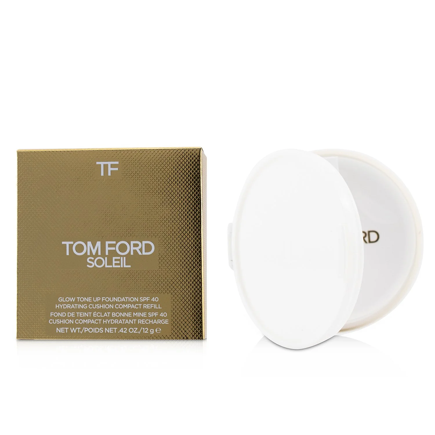 Tom Ford Soleil Glow Tone Up Hydrating Cushion Compact Foundation SPF40 Refill - # 1.3 Warm Porcelain  12g/0.42oz