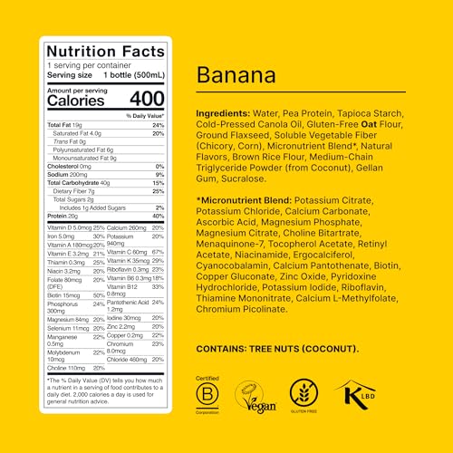 Huel Ready-to-Drink | Chocolate Meal Replacement Drink | High Protein Drink | Nutritionally Complete, Low Sugar, High Fiber, Plant Based, Vegan, Healthy | 20g Protein Per Bottle | 16.9 Fl Oz (12 Pack)