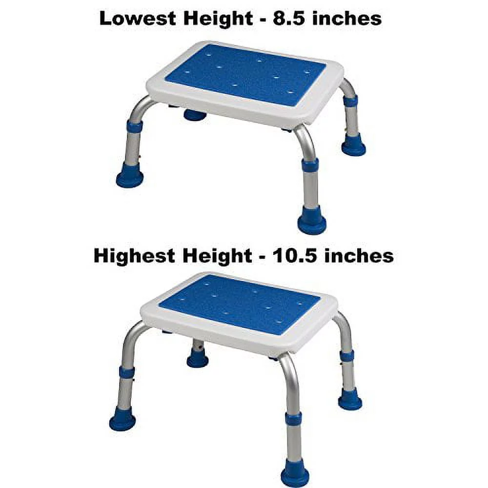 Adjustable Non-Slip Bath Safety Step Stool