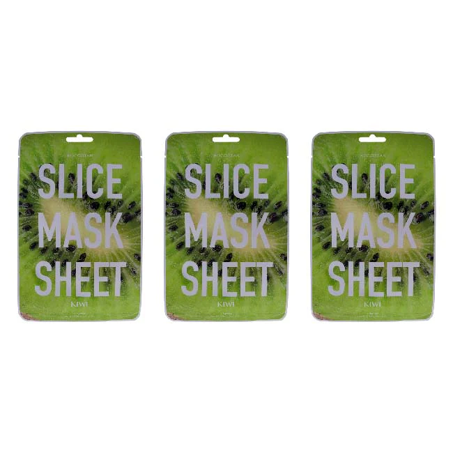 Kocostar Slice Sheet Mask - Kiwi by Kocostar for Unisex - 1 Pc Mask - Pack of 3