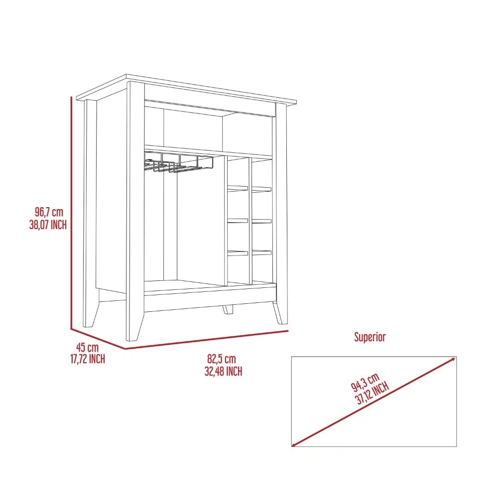 Treevol Furniture, Bar Cabinet Castle (Weight: 62.1