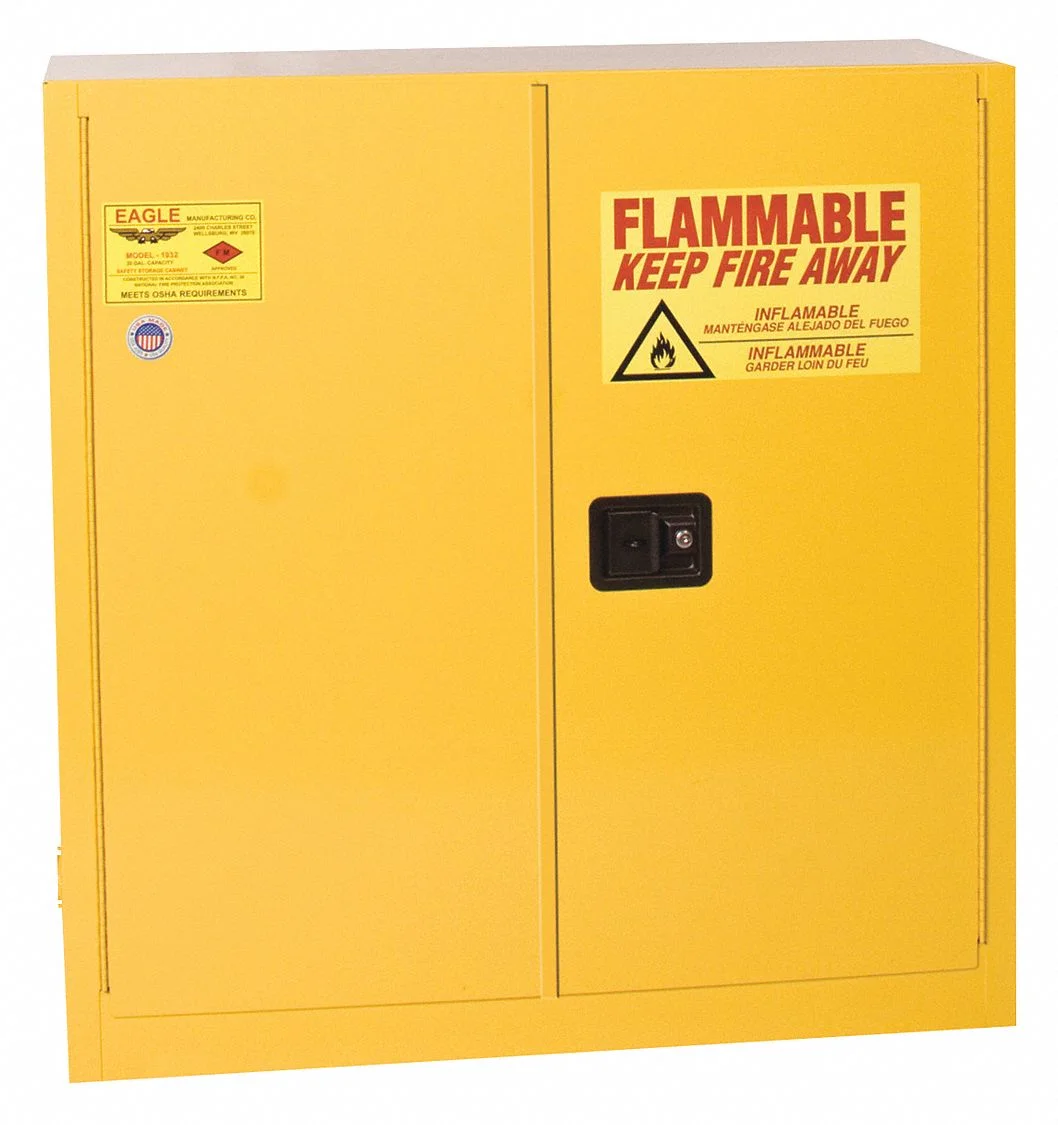 Eagle Mfg Flammable Liquid Safety Cabinet,Yellow  3010X
