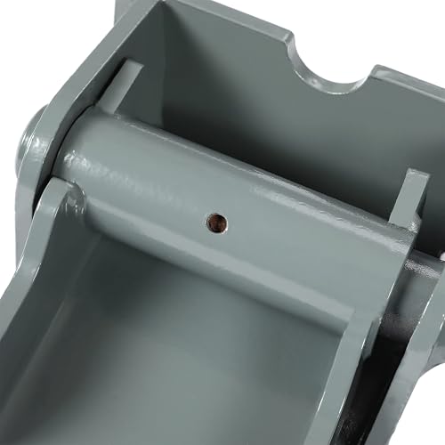 HECASA 2Pcs Steel Dump Trailer Hinges Compatible with Dump Trucks Dump Trailers Dump Body Heavy Duty with Grease Fitting Powder Coated Gray