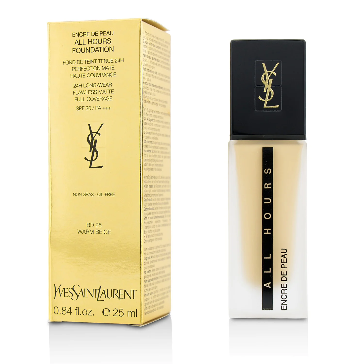 Yves Saint Laurent All Hours Foundation SPF 20 - # BR30 Cool Almond  25ml/0.84oz