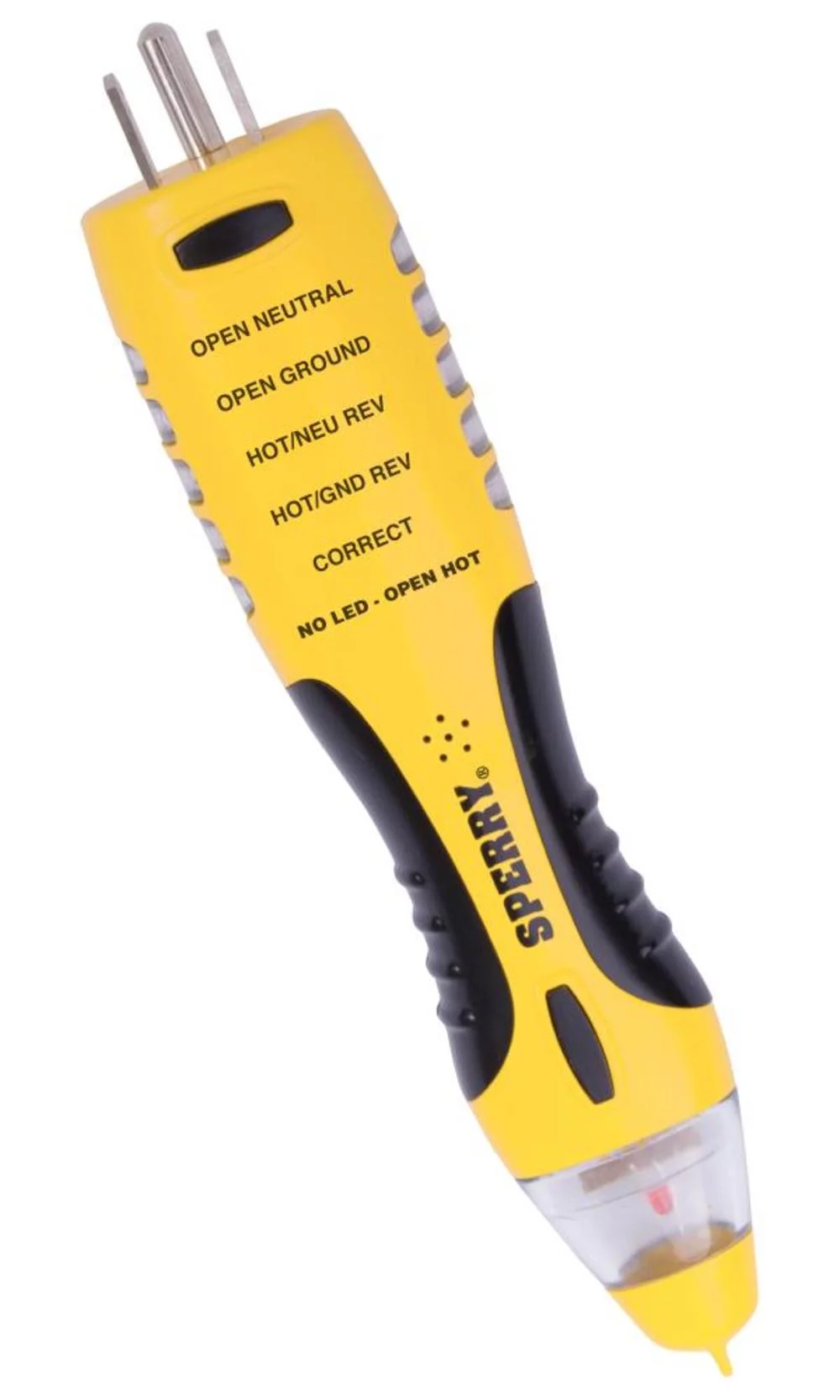 Sperry Instruments DualCheck 2-in-1 Tester, 50-1000V AC Non-Contact Voltage Detector, GFCI Outlet Circuit Analyzer