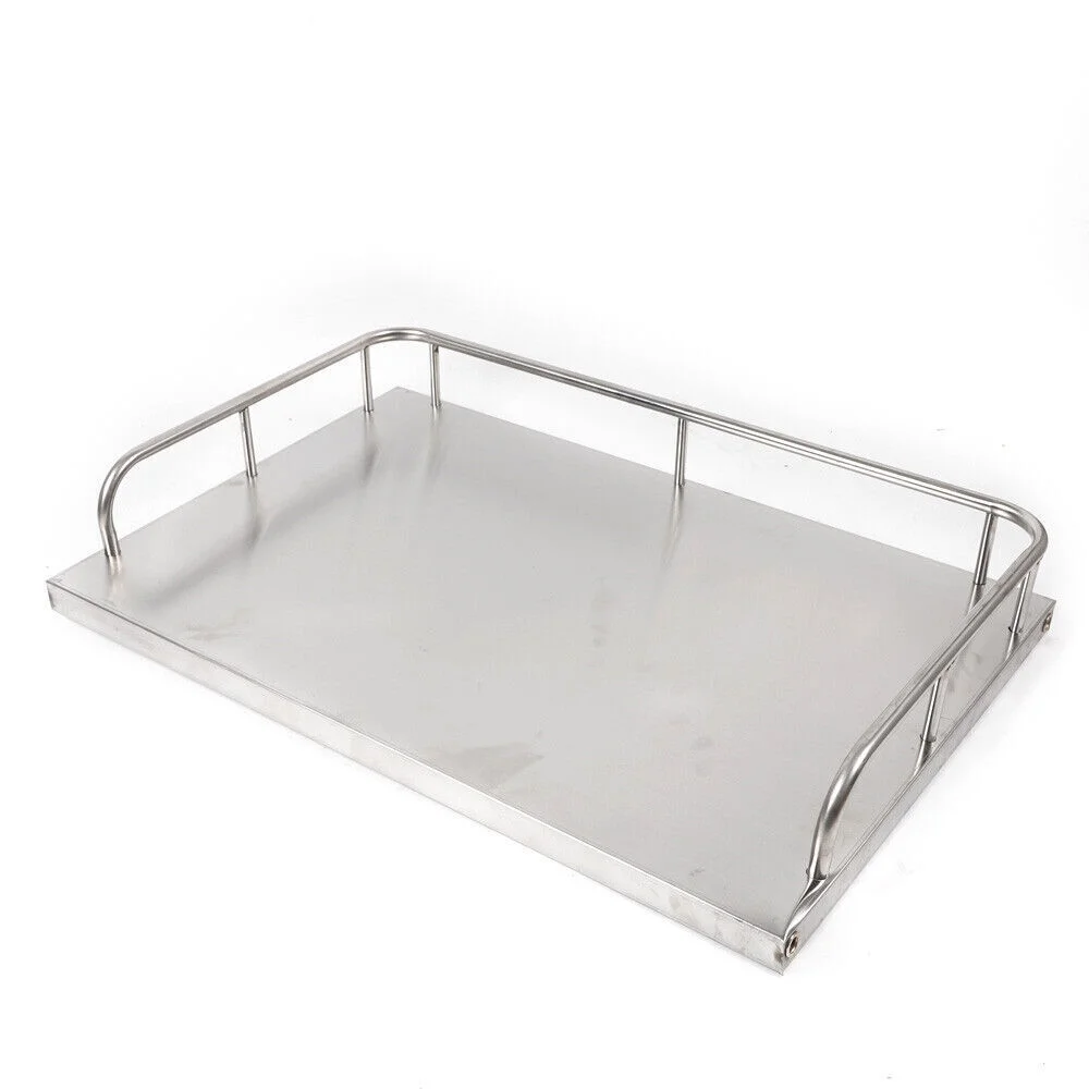 Mkyiongou 2 Tiers Stainless Steel Cart Trolley Medical Lab Mobile Rolling Serving Trolley