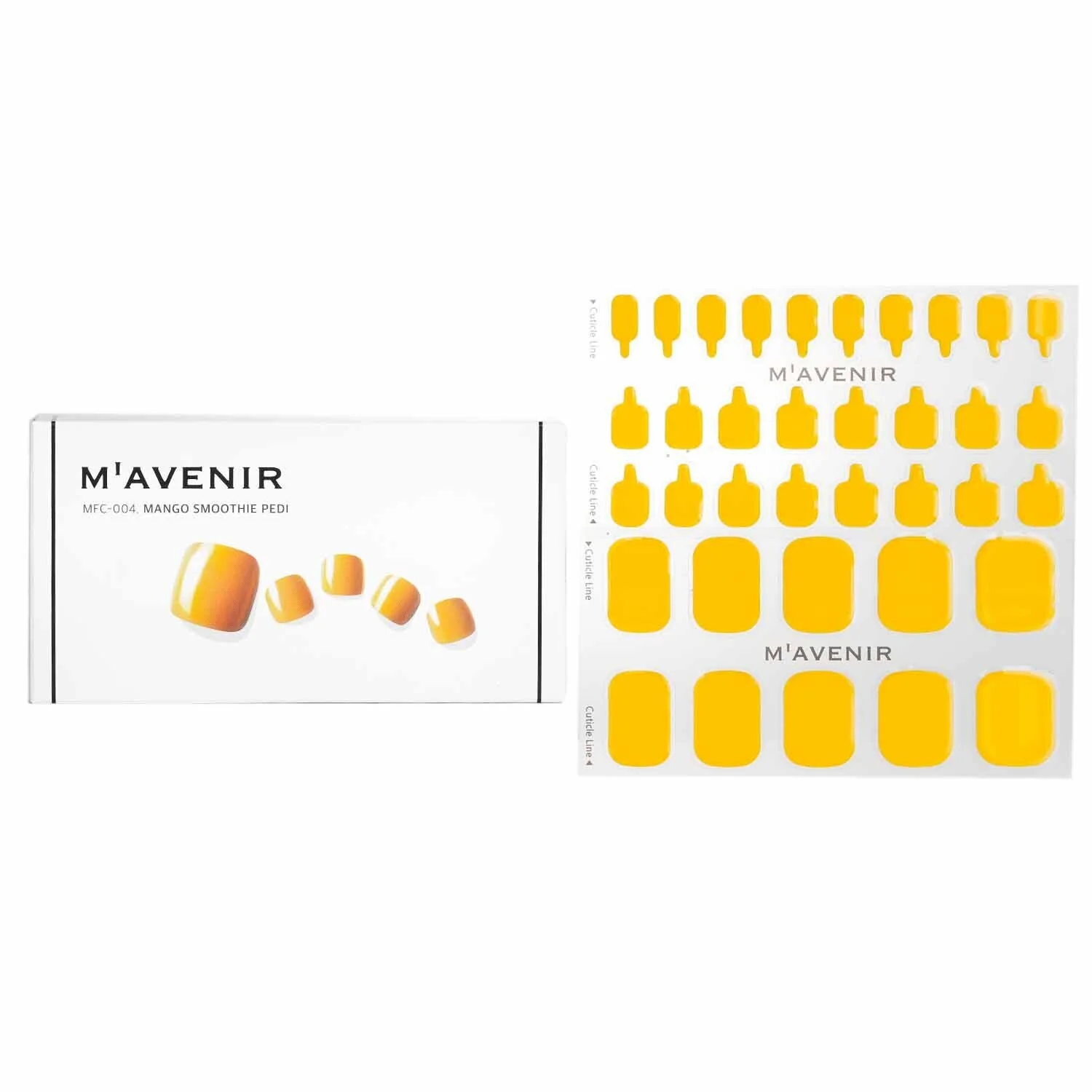Mavenir Nail Sticker (Yellow) - # Brillante Pumpkin Nail  32pcs